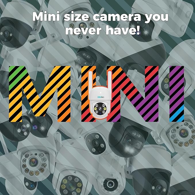 Sovmiku CA3 AI Auto Tracking Mini 2K Security Camera Wireless Outdoor, Two-Way Audio, Easy to Setup, 9.8Ft Power Cable,360° View, Color Night Vision, Audible Flashlight Alarm, 180 Days Exchange Policy