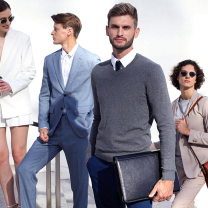 Time Resistance Leather Portfolio - A4 Document Folder - Italian Handcrafted Padfolio Organizer (Black) - Gift Box Included