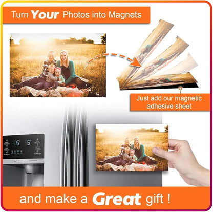 Magnetic Sheets with Adhesive Backing for Crafts, DIY 36 Pack. Strong Craft Magnets 4" x 6" to Make Flexible Magnet Self Sticky Tapes, Strips, Squares, Sheet for School Classroom Board, Fridge, Photos
