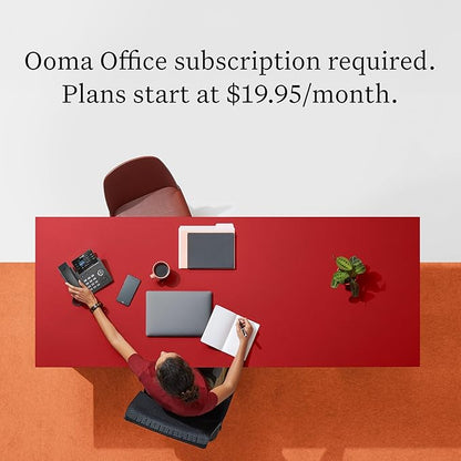 Ooma Provisioned 2602 Office IP Desk Phone: Ideal for Ooma Office Cloud-Based VoIP. Virtual Receptionist, Desktop/Mobile App, Videoconferencing. Subscription Required.