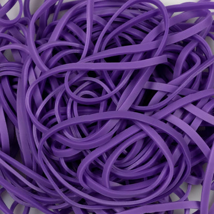 JAM PAPER Colorful Rubber Bands - Size 33 - Purple Rubberbands - 100/Pack