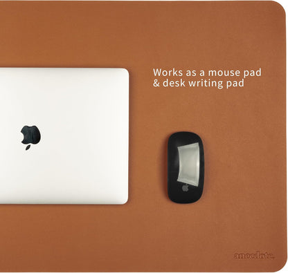 ANECDOTE Vegan Leather Desk Pad - 23.6"x17" Desk Mat for Your Office. This Quality Large Mouse Pad has Chic Elegance, Professional Look & Satisfying Touch - The Perfect Leather Mouse Pad for You!
