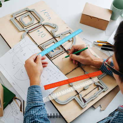 Fumete 300 Pack 12 Inch Plastic Rulers Bulk for Classroom Operation Christmas Supplies Flexible Transparent Assorted Color Ruler with Centimeters and Inches for Office Teacher Student