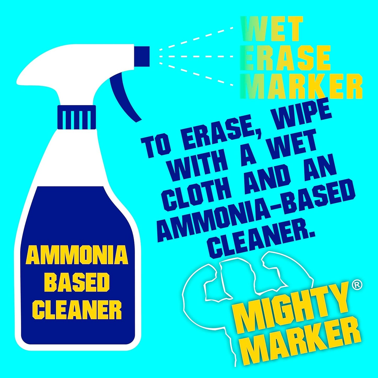 FM-43 Auto Body and Glass Paint Marker, No-Ghost, Highly Water-Resistant, 2.3mm Bullet Tip, Valve Action, 6 Bonus Reversible Tips, Made in USA - Fl. Green 6 Pack
