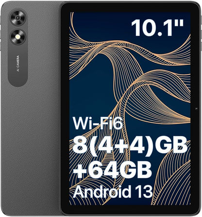 UMIDIGI G2 Tab Android 13 Tablet 8(4+4) GB RAM+64GB up to 1TB 10.1 inch Tablets with Quad-Core Processor 8MP+8MP Dual Camera WiFi 6 Bluetooth 5.0 6000mAh Split Screen Android Tablette Gray