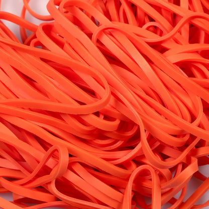 JAM PAPER Colorful Rubber Bands - Size 33 - Orange Rubberbands - 100/Pack