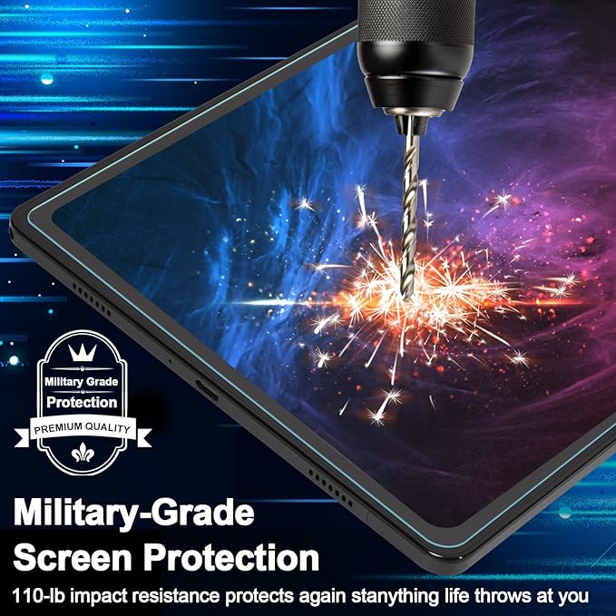 Caweet Screen Protector for Samsung Galaxy Tab A9+ / A9 Plus 11 Inch 2023 Released, 9H Hardness HD Tempered Glass Film Guard, 2 Pack