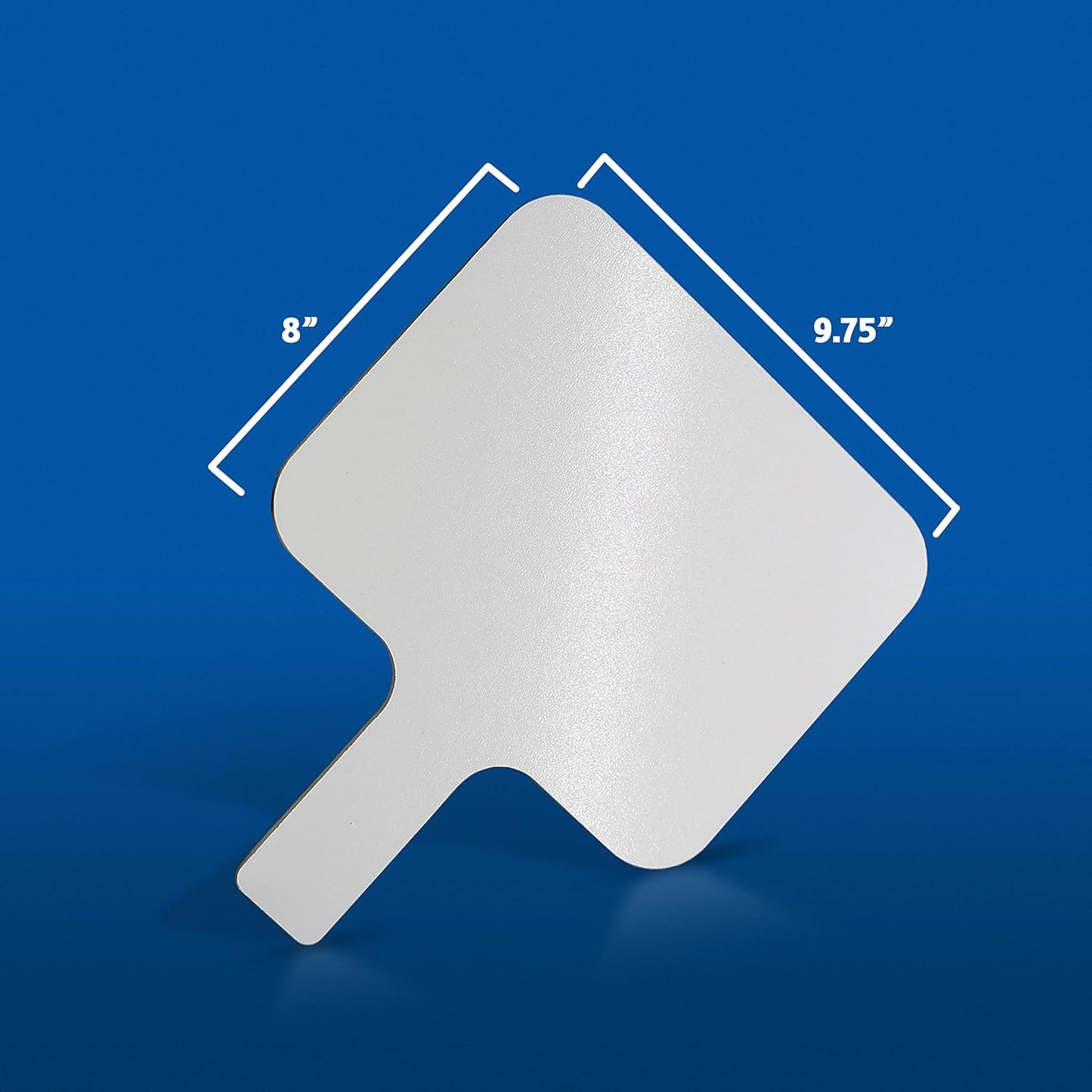 Flipside Products Rectangular Dry Erase Answer Paddle w/Dry Erase Markers and Erasers, 36 Pieces, Auction, Handheld Whiteboard, Handle Response Board, Classroom Dry Erase, Set of 12