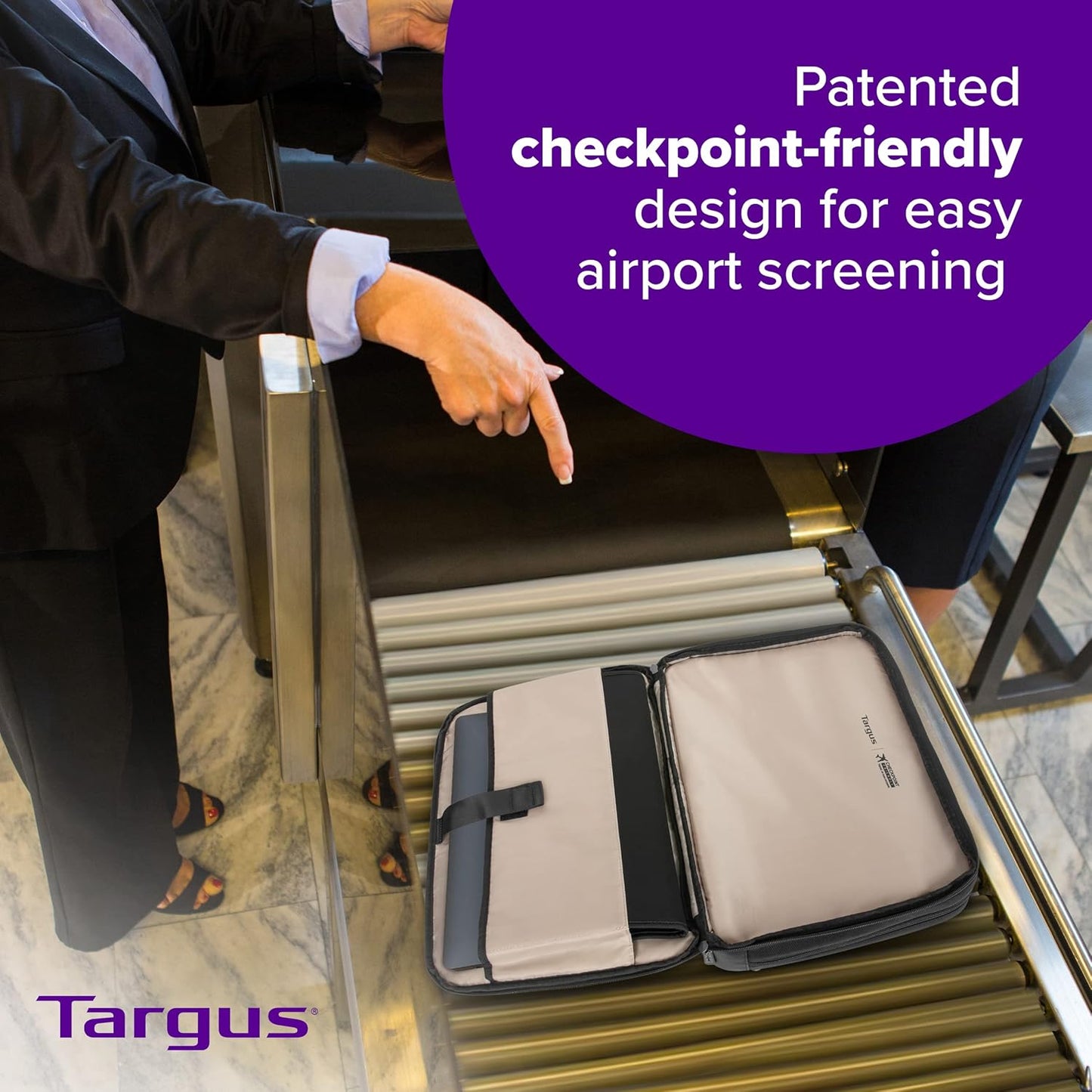 Targus Mobile Elite Checkpoint-Friendly Topload for 15.4-Inch Laptop Bag, Black (TBT045US)