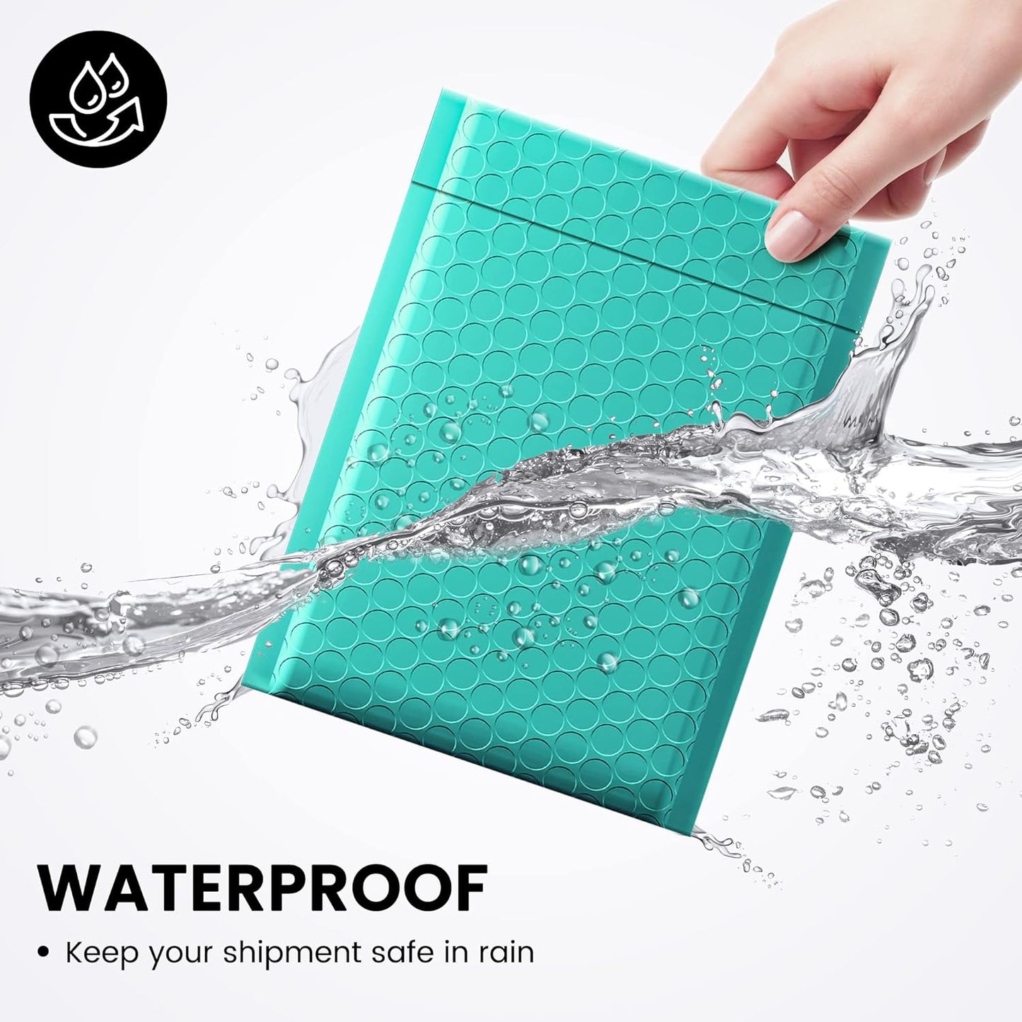 Fuxury Bubble Mailers 6x10“ 600 Pack Teal Padded Envelopes Usable Size 6x9" Thick Mailing Envelopes Bubble Padded, Shipping Bags for Mailing,Packaging, Small Business, Boutique, Bulk #0