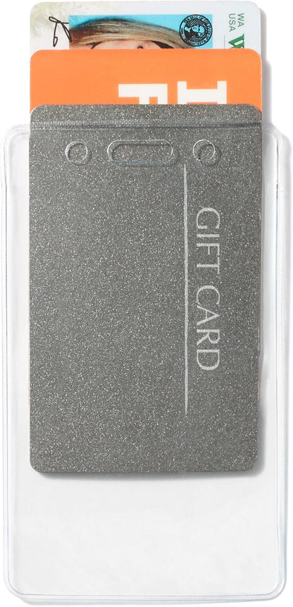 Amazon Basics ID Badge Holders, Vertical Clear Plastic 2.55" x 4.41", Pack of 1600