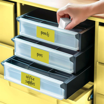 UTILE - Thermal Labels 3x5 Inch 600 Inventory Stickers Roll (Yellow), compatible with Thermal Printers - Color Coding Label for Box - Sticker to Write On Packing Labels Color Coded - Tags for Labeling