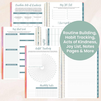 bloom daily planners Academic Planner 2025-2026 (July 2025 - July 2026) - A5 Weekly & Monthly Calendar Agenda Organizer Book with Stickers - 5.5" x 8.25" - Creating A Life I Love