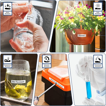 Unismar 90-Pack Compatible for Brother Black on White 12mm Label Tape Replacement for Ptouch PTD200 PTD202 PTD210 PTD600 PTD400 PTH100 PTH110 PT1280 Label Printer 26.2Ft(8m)