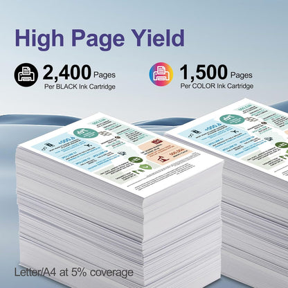 LC20E Super High Yield Ink Cartridge Set Replacement for Brother LC20EBK LC20EC LC20EM LC20EY LC20E XXL Ink Cartridges MFC-J5920DW MFC-J985DW MFC-J775DW MFC-J985DWXL Printer (2BK/C/M/Y, 5 Pack)