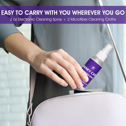 Swanky Computer Screen Cleaner Kit: Set of Electronic Cleaner Spray Microfiber Cleaning Cloth for Tv Cleaner - Ipad Screen Cleaner - iPhone Cleaner - Monitor Cleaner - Laptop Cleaner (2 Oz, 6-Pack)