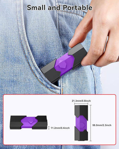 Aiibe 128GB USB C Flash Drive 5 Pack - Type C + USB A Memory Stick, Push-Pull USB 2.0 Thumb Drive (Black, Green, Red, Blue, Purple)