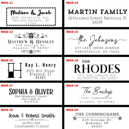 Return Address Stamp, Custom Address Stamp, Self Ink Return Address Stamp, Custom Rubber Stamp, Self Inking Stamp (Modern)