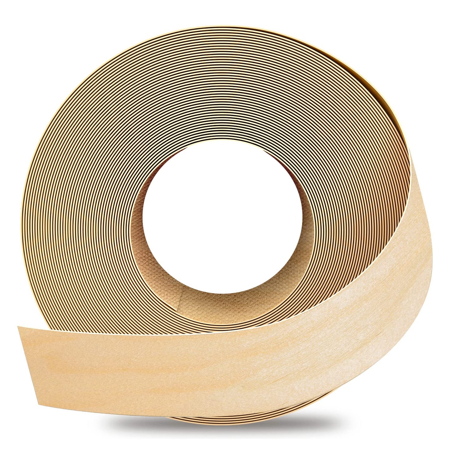 GSCIT Club Birch Edge Banding, 1 1/2 inch x 25ft roll of Veneer Edge Banding Preglued Flexible, Real Wood Tape Banding
