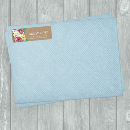 Kraft Faux Look Floral Rolled Address Labels/Roll of 250 Personalized Address Labels/Designer Return Address Stickers in Elegant Plastic Dispenser
