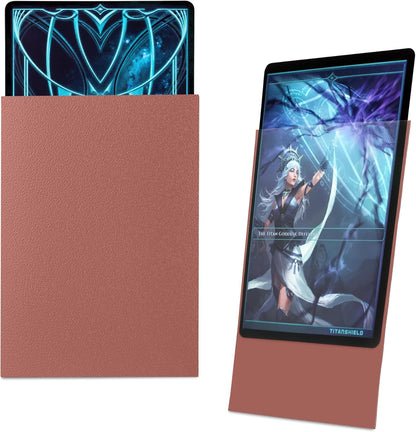 TitanShield (150 Rose Gold Sleeves) Compatible with MTG Magic The Gathering, Lorcana, Board Games and Trading Cards 2.5" x 3.5" 66x91mm