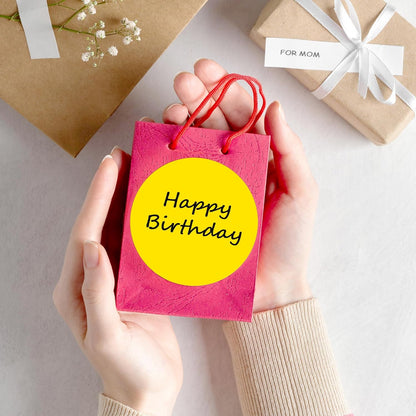 PARLAIM 3" Diameter Round Yellow Color Coding Sticker, 4 Rolls 2000PCS Circle Dot Label,Permanent for Inventory Box Labeling