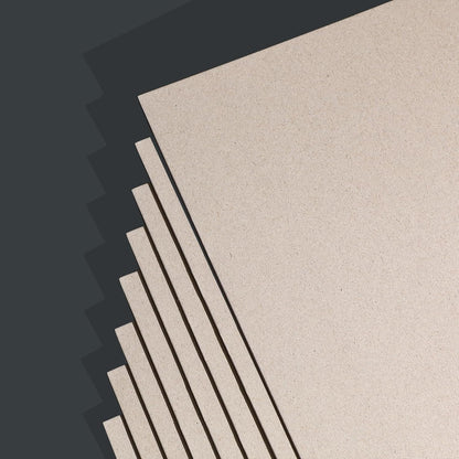 25 Pcs Book Board, Binder Board, Cover Board, Heavy Duty Chipboard for Book Binding, DIY Cardboard (Gray, 8 x 8 Inch 80PT)