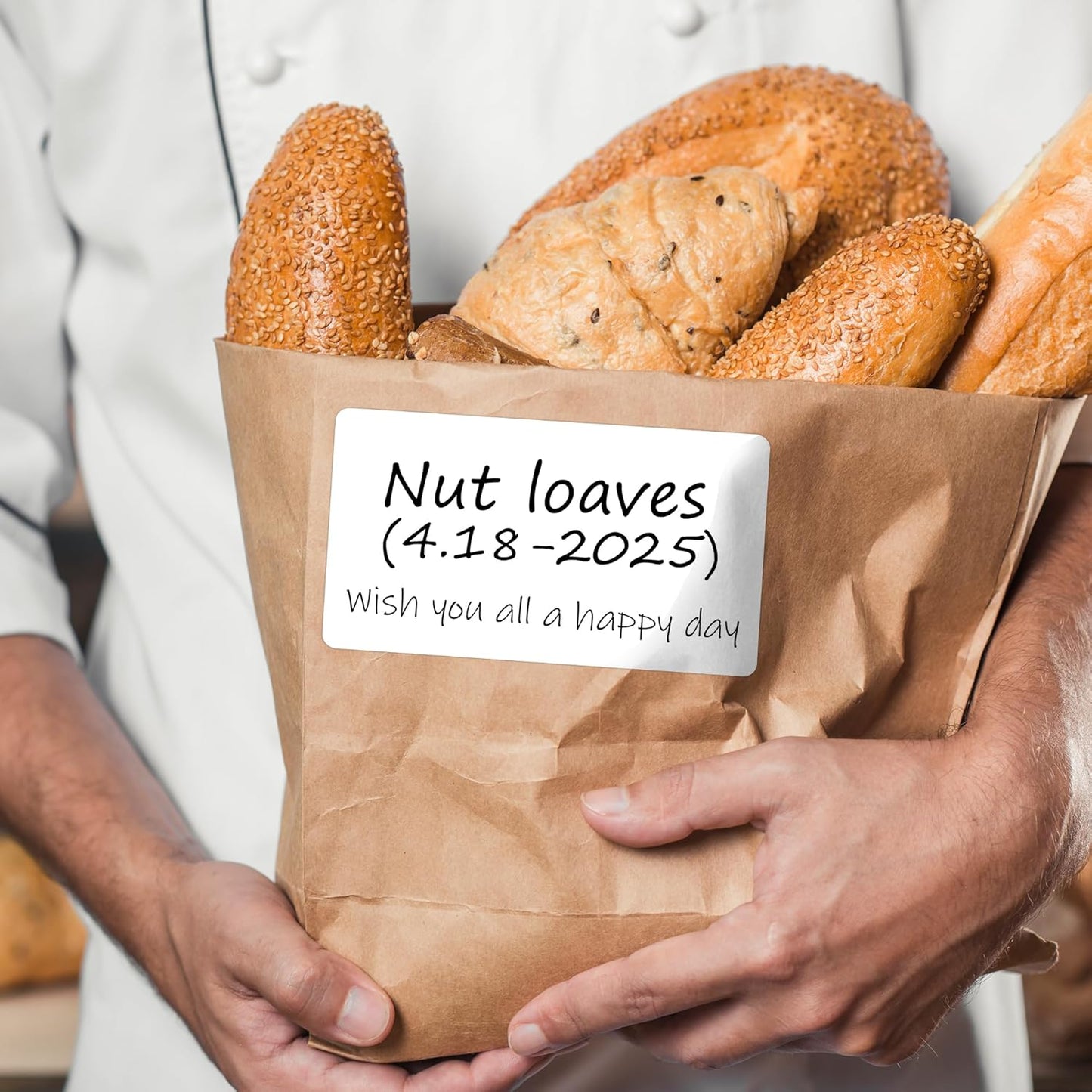 PARLAIM 3x5 inch Rectangle Color Code Stickers, 1000PCS 4 Rolls Square Adhesive Inventory Label, White