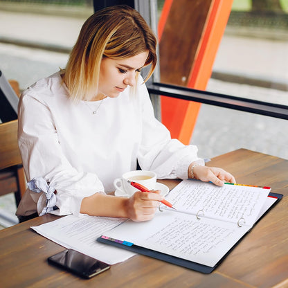 Tab Dividers for 3 Ring Binders – 6 Sets, 1–15 Numbered Index Dividers with Table of Contents – 8.5 x 11 in, 3-Hole Punched – Binder Dividers for School, Office, Filing, Organizing - 6 Pack