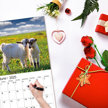 2025 Wall Calendar,Calendar 2025, January 2025 - December 2025, Wall Calendar Baby Moo Moos, 12" x 24" Opened,Full Page Months Thick & Sturdy Paper for Calendar Organizing & Planning