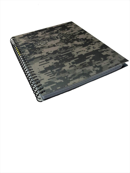 RE-FOCUS THE CREATIVE OFFICE, Password Book Keeper, Small, Mini, Green, Camouflage, Alphabetical Tabs, Spiral Bound, Removable Sheets, Journal Organizer, Includes Website Address, Username, Password