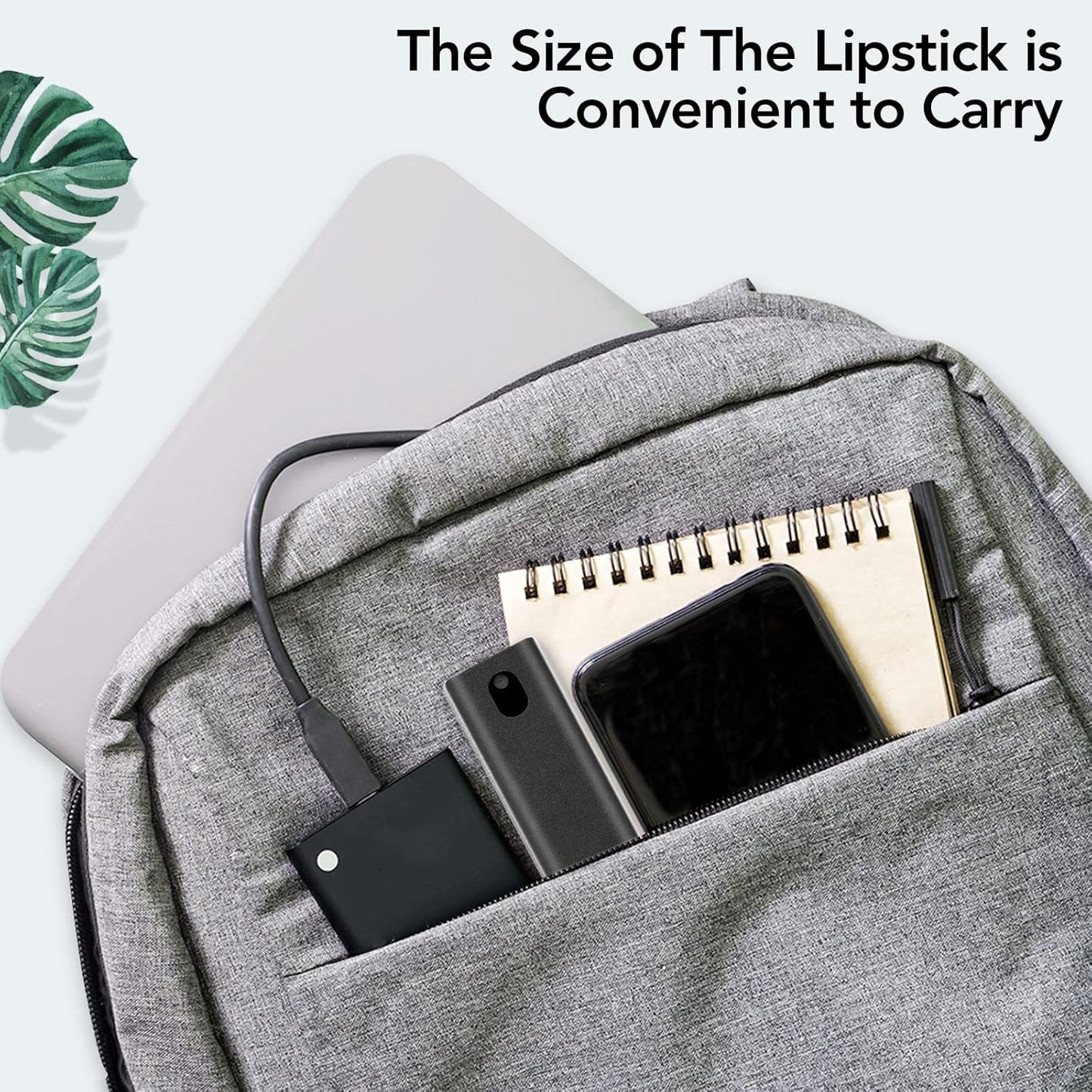 2 Pcs Fingerprint Proof Screen Cleaner, 3 in 1Touchscreen Mist Cleaner Spray Wipe Cleaner Screen Cleaner Soft Fiber Flannel,Safe for All Phones Glasses Tablet Laptop TV Watch Screens (Black)