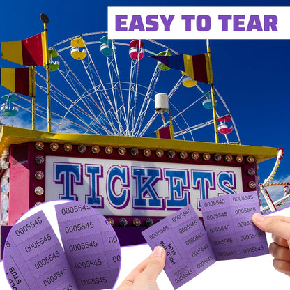 Kosiz 504 Sheets 15 Bid Raffle Ticket with Different Numbers Per Sheet Chinese Auction Tickets for Events Church Basket Auction Silent (Mixed Color)