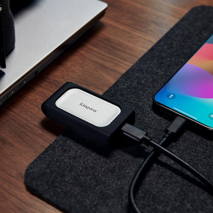 Kingston XS2000 1TB High Performance Portable SSD with USB-C | Pocket-sized | USB 3.2 Gen 2x2 | External Solid State Drive | Up to 2000MB/s | SXS2000/1000G