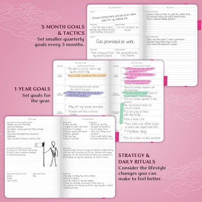 Legend Planner – Weekly & Monthly Life Planner to Hit Your Goals & Live Happier. Organizer Notebook & Productivity Journal. A5 (Hot Pink)