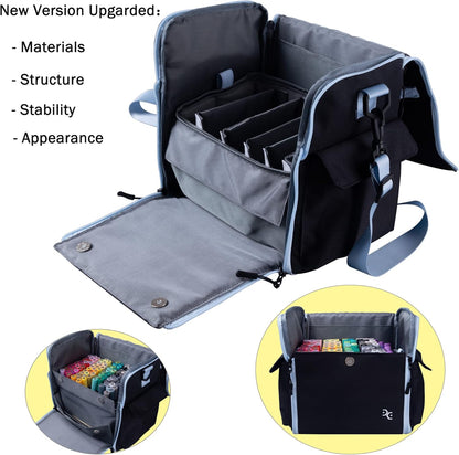 Togood Crossbody Handbag for Marker Pens, Up to 150 PCS (Black)