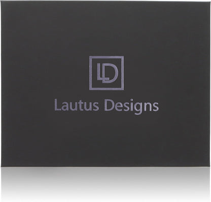 Dark Brown Zippered Portfolio Binder - PU Leather Business Portfolio Organizer - Padfolio for Men & Women with US Letter Notepad, 10.5 Inch Tablet Pocket & Gift Box by Lautus Designs