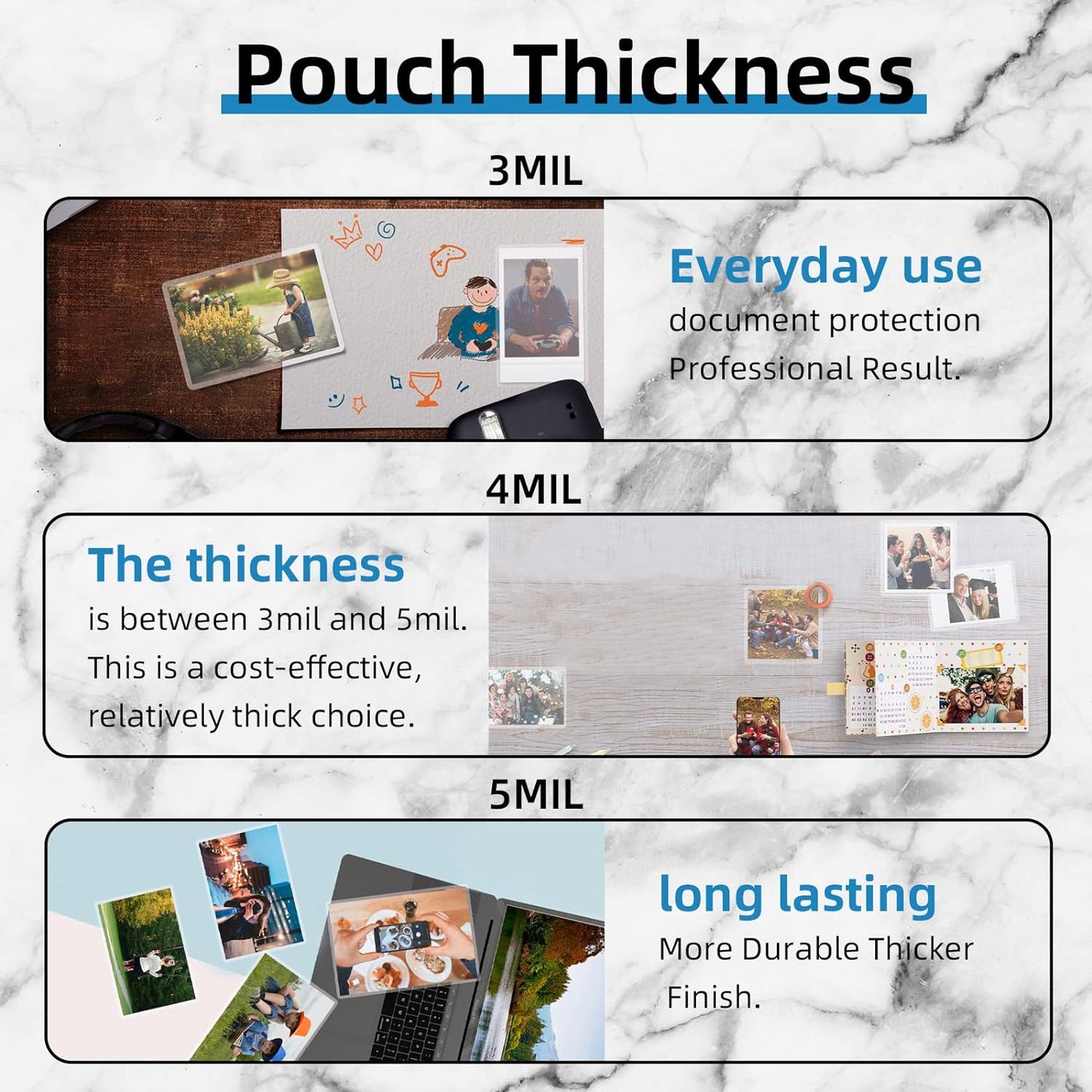 Uinkit 5 Mil 100 Pack Legal Thermal Laminating Pouches, 9X14.5-Inches Laminating Sheets, Extra Protection for Clear Glossy Laminator Pockets