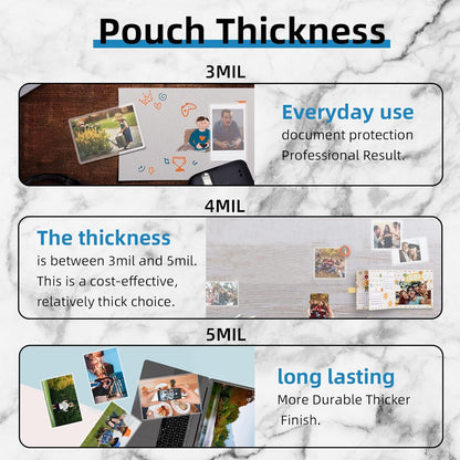 Uinkit 5 Mil 100 Pack Legal Thermal Laminating Pouches, 9X14.5-Inches Laminating Sheets, Extra Protection for Clear Glossy Laminator Pockets