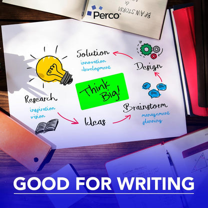Perco Fluorescent Green Labels 3x5 Inch 500 Stickers/Roll with Easy Peel Perforation and Strong Adhesion for Inventory Management, Color Coding, Moving Boxes, Retail, Organizing & Crafts – Made in USA