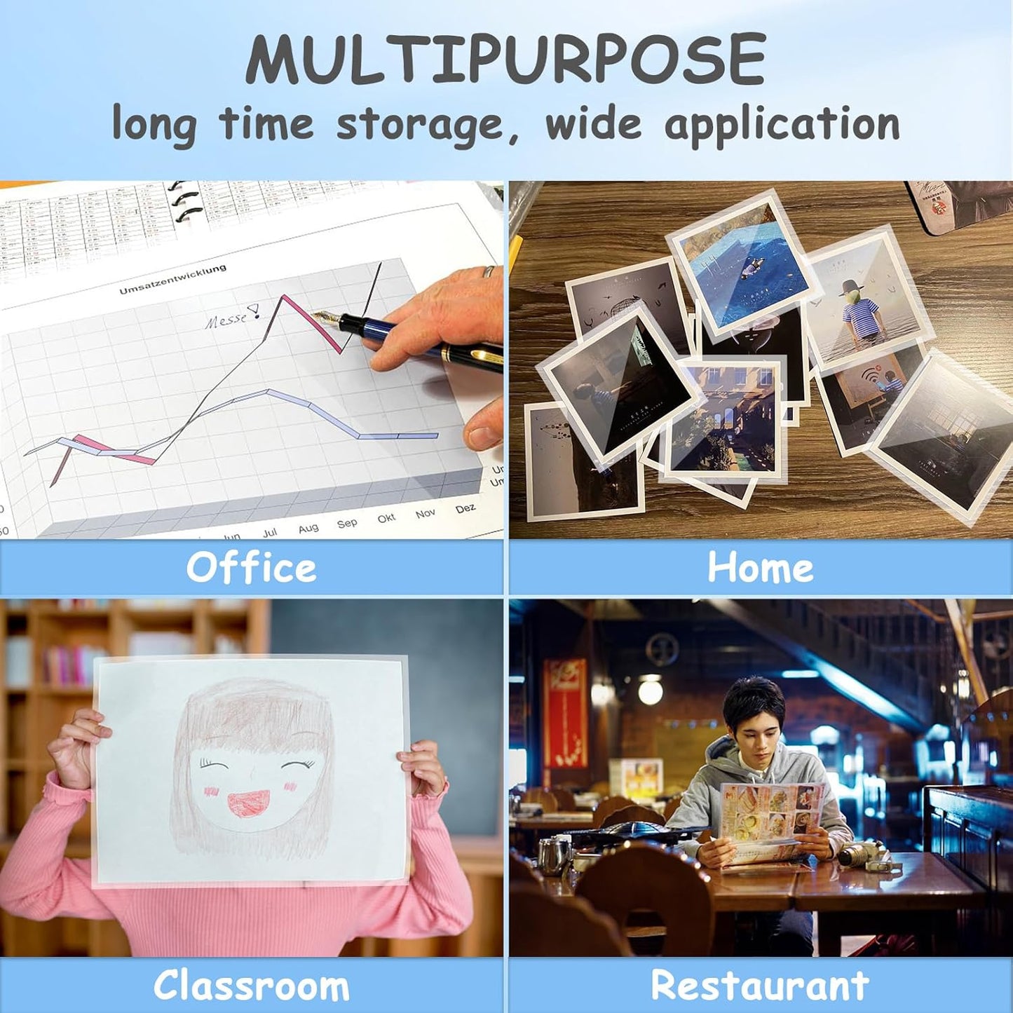 [5mil 100 Pack] InpourPack Laminating Pouches, 5 Mil Clear Thermal Laminating Pouches 9 x 11.5 Inch Laminating Sheets for Laminator, Holds 8.5 x 11 Inch Sheets