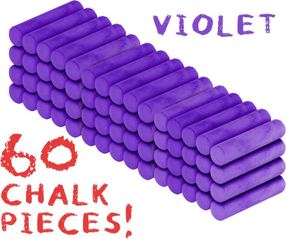 Kid Made Modern 60 Count Pack of Sidewalk Chalk – Violet