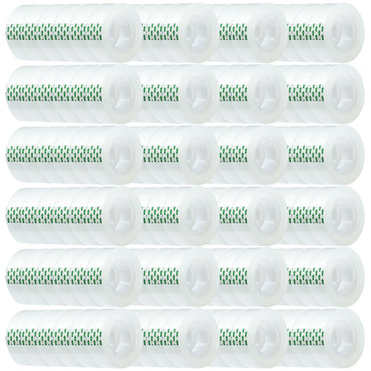 Transparent Tape Refill Rolls for Dispenser, Tear by Hand,144 Rolls x 900 inches