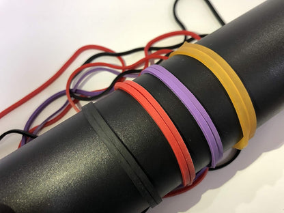 Rubber Bands, Size 117 (7" x 1/8''), Colorful Non Latex Large Rubber Band Bulk Elastic Stretchable, Durable Elastic Band Loops for Files Folders Bank Paper Bills Money, Office or Home use, 50g/Bag