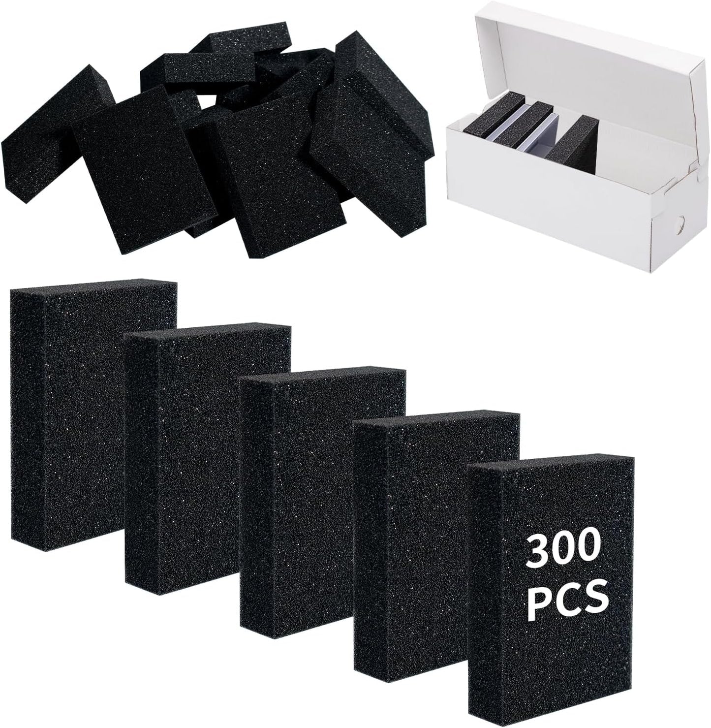 300 Pcs Foam Card Dividers Sponge Trading Card Dividers Shock Absorbing Card Sponge Separators High Elasticity Sponge Card Inserts for Sport Playing Game Cards Protection Supplies