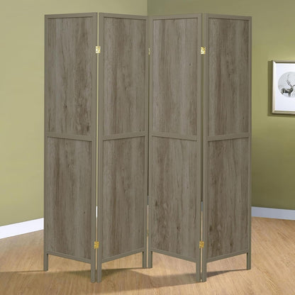 NicBex Room Divider 4 Panel Room Dividers with Sleek Legs Partition Room Dividers and Folding Privacy Screens Wall Divider for Home, Office, Room Separation,69.5" W x 0.75" D x 70.25" H, Light Grey
