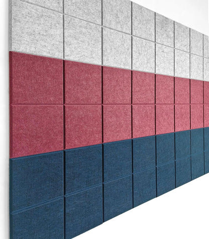 Cork Board 24 x36 Alternative - 6 Pack Felt Wall Tiles with Safe Removable Adhesive Tabs, Cork Boards for Home Walls Office Pin Board Tack Board Cork Board - Gray Marble