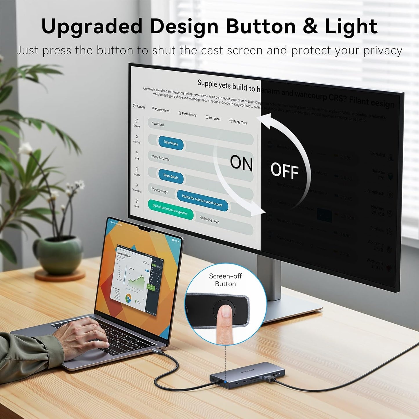 USB C Docking Station Dual Monitor for Dell XPS/HP/Lenovo/Surface, 15 in 1 USB-C Hub 3 Monitor Adapter, Dock with 8K DisplayPort, 2 HDMI 4K@60Hz, 6 USB A/C, 100W PD, Ethernet, SD/MicroSD