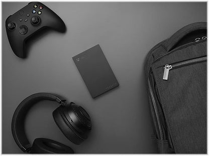 Seagate Game Drive for Xbox 2TB External Hard Drive Portable HDD - USB 3.2 Gen 1, Black with built-in green LED bar , Xbox Certified, 3 year Rescue Services (STKX2000400)