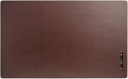 Dacasso Pad Without Side Rails Luxury Leather Blotter for Writing-Executive Desk Surface Protector, 38" x 24", Chocolate Brown